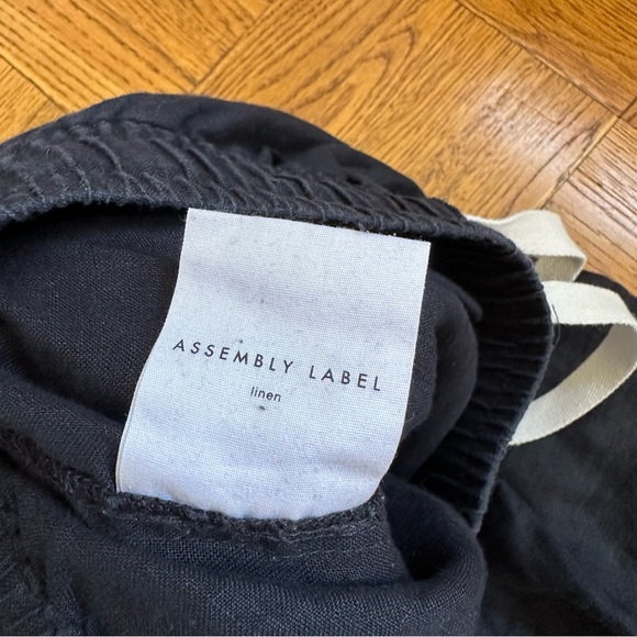 ⏳5 DAYS LEFT⏳ Assembly Label Anya Linen Black Drawstring Pants - Picture 9 of 10